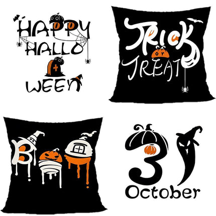 4PC Festive Decor Pillow Cover for Christmas & Halloween, Style‑70