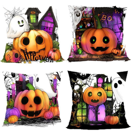 4PC Themed Home Pillow Cover Fit for Halloween & Christmas, Style‑93