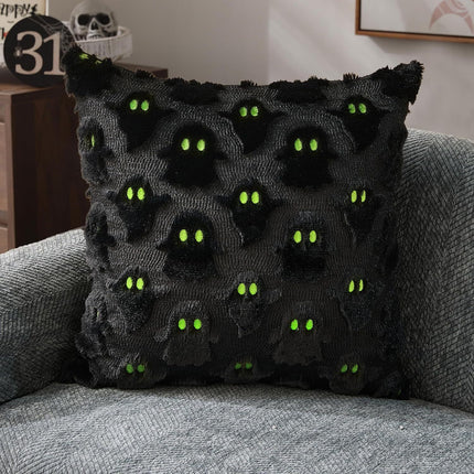 2PCS Short Plush Cushion Cover for Halloween Party Decoration