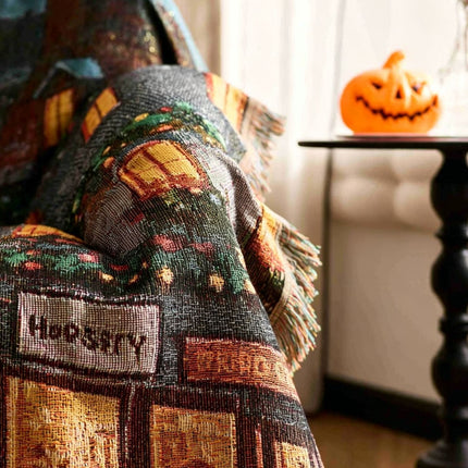 Christmas & Halloween Ambience Decor Throw Cover