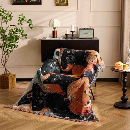 Multi‑functional Festive Tapestry Throw Blanket