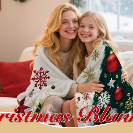 Cozy Holiday Flannel Throw Blanket