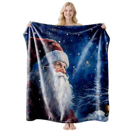 Christmas & Halloween Flannel Throw Blanket, Comfortable Indoor Rest Cover, Thoughtful Holiday Gift For Friends, Style FLR‑121, Size S, 100x130cm