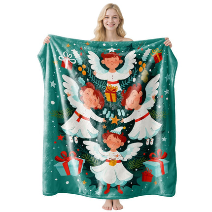Warm Multi‑purpose Flannel Blanket, Versatile Home Lounge Throw