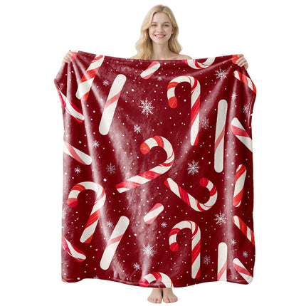 Soft Printed Flannel Air‑conditioning Throw