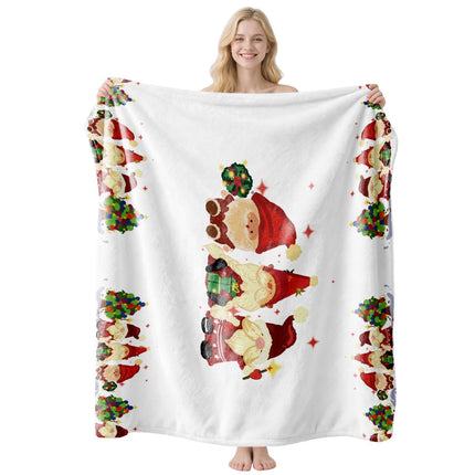 Vibrant Holiday Flannel Blanket, Snuggly Indoor Rest Throw