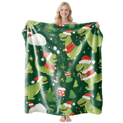 Warm Flexible Flannel Home Throw, Versatile Sofa Bed Cover