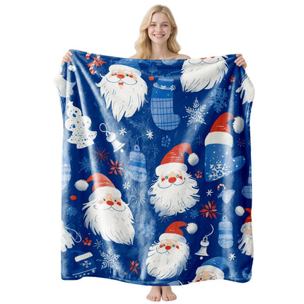 Holiday‑theme Flannel Air‑conditioning Throw Blanket