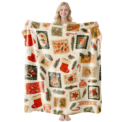 Relax‑focused Flannel Holiday Throw Blanket