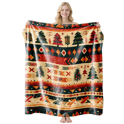 Warm‑surface Household Flannel Air‑condition Throw Blanket