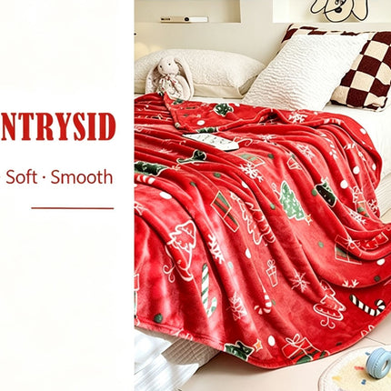 Soft‑handfeel Flannel Throw Blanket