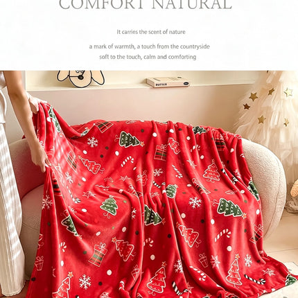 Soft‑handfeel Flannel Throw Blanket