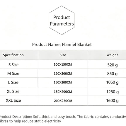 All‑purpose Flannel Throw Blanket for Christmas & Halloween