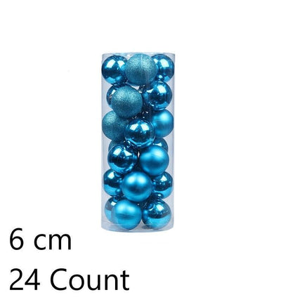 24Pcs Vibrant Plastic Festive Hangings