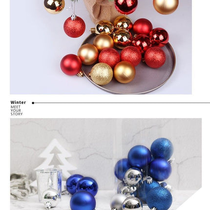 24 Pieces Colorful Plastic Festive Tree Hangings