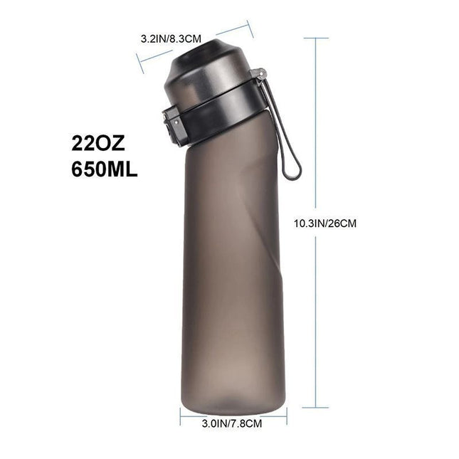0 Sugar 0 Calorie Scented Water Bottle Matte Black