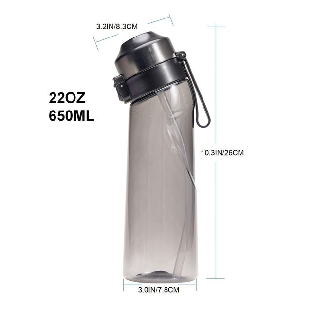 Transparent black 0 Sugar 0 Calorie Scented Water Bottle