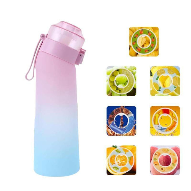 0 Sugar 0 Calorie Scented Water Bottle Gradient of pink and blue