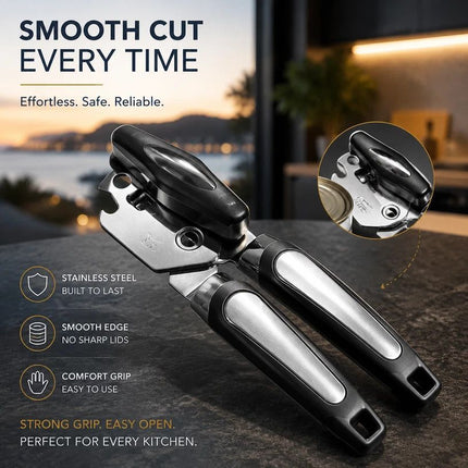 Upgraded Labor Saving Can & Bottle Opener Stainless Steel Household
