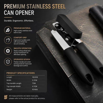 Stainless Steel Can Opener Combo 2Pcs Manual Multi Purpose Kitchen