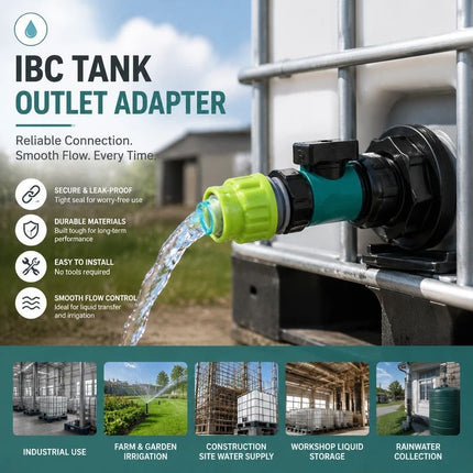 3/4in Multi Use Valve Base Kit Equipped with Garden Hose Coupling