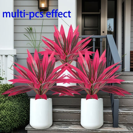 Purple Artificial Dracaena Tree Table & Backyard Decor 6 Pack