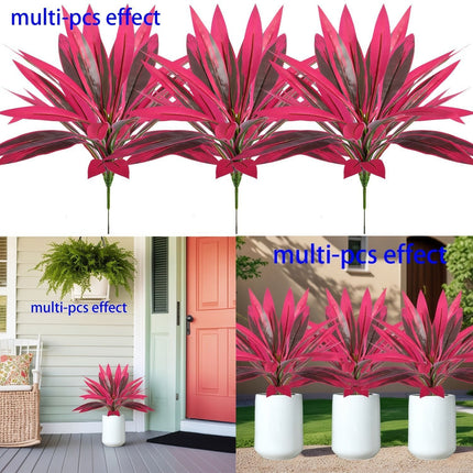 Purple Faux Brazil Wood Dracaena Fragrans House Plant 8 Pack