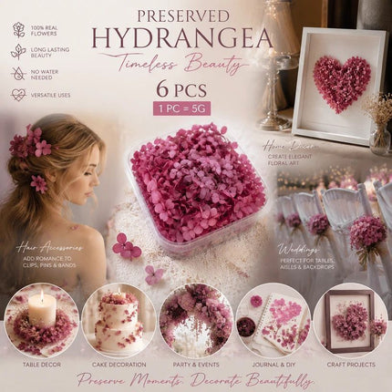 Purple Cloud Gradient Preserved Hydrangea Candle Making Kit 6 Boxes ×5g