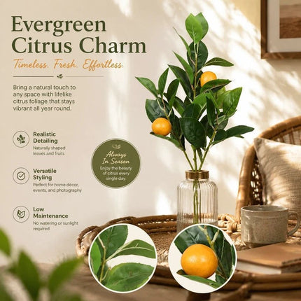 Style A Artificial Lemon Vine Foam Lemon Home Garden Display