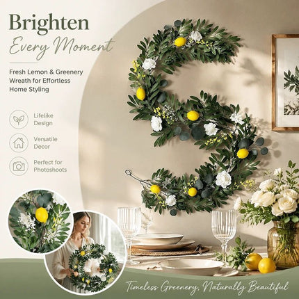 Style A Herb Scent Artificial Lemon Vine Foam Fruit Garland