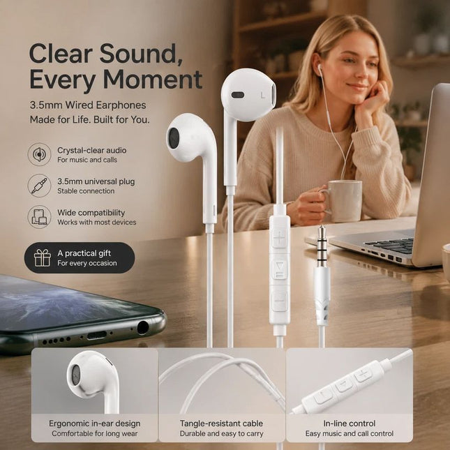 Colorful 3.5mm Wired (Ear Earphones)