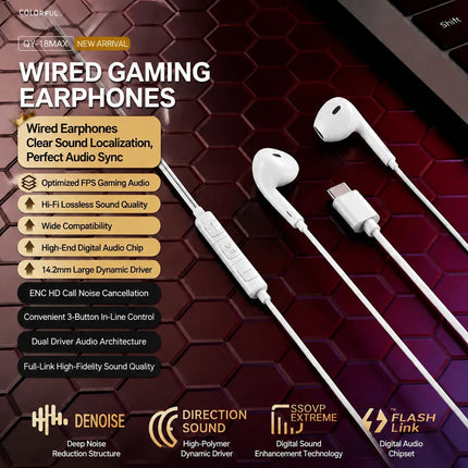Type-C Wired (Ear Earphones)