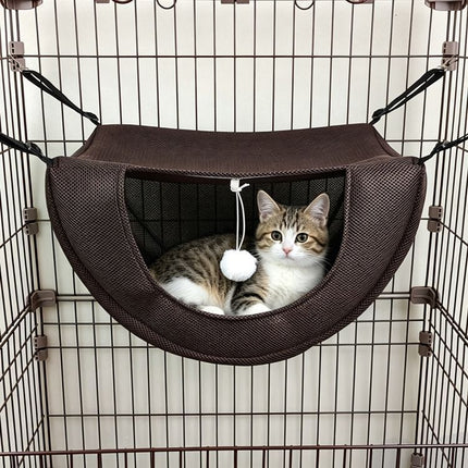 Cat Cage Hammock - Coffee 47×38×28cm