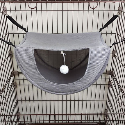 2 Pcs Cat Cage Hammock - Grey 47×38×28cm