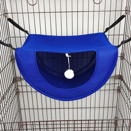 2 Pcs Cat Cage Hammock - Blue 47×38×28cm