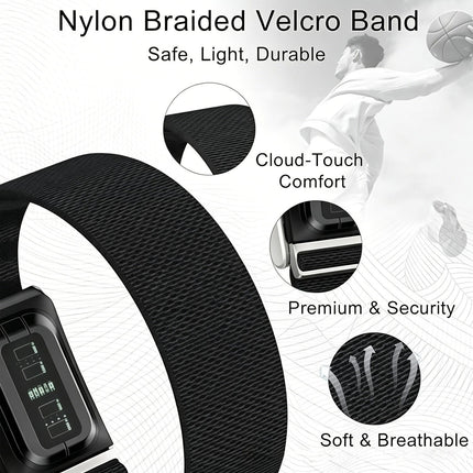 Nylon Sport Watch Strap - White with Gold Buckle
