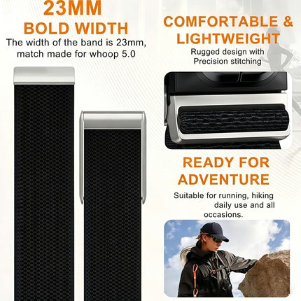 Nylon Sport Watch Strap - Amber Pink with Gold Buckle