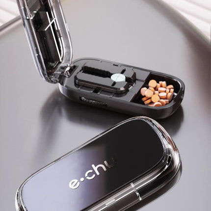 2pcs Starry Black Pill Cutter (1/2, 1/3 & 1/4 Cutting)
