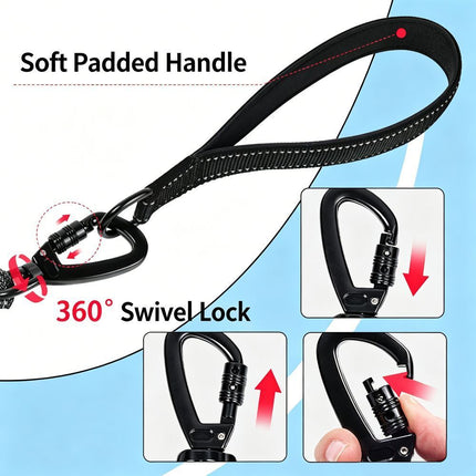 Dog Retractable Leash - Rose Red, 1.0×10m