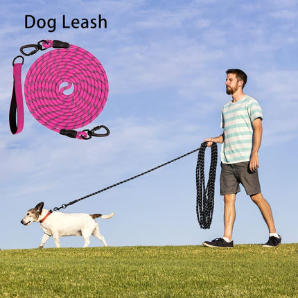 Dog Retractable Leash - Rose Red, 1.0×15m