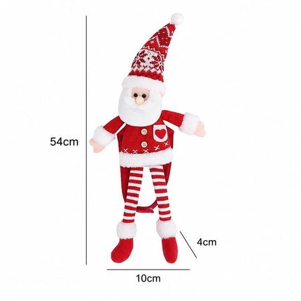 2Pcs Christmas Tall Hat Snowman Curtain Tiebacks