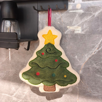 2Pcs White Base Christmas Tree with Star Ornament