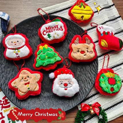 9pcs Christmas Plush Doll Ornaments