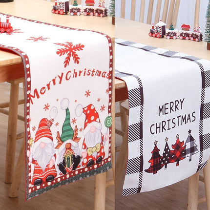 2Pcs Christmas Printed Table Runner 001