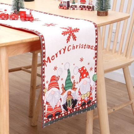 2Pcs Christmas Printed Table Runner 011