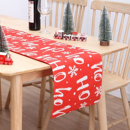 2Pcs Christmas Printed Table Runner 015