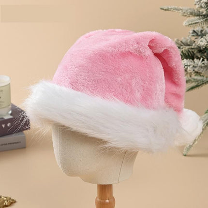 4pcs High Pile Santa Hat, Red (Short)