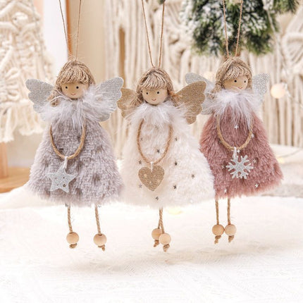 3Pcs Christmas Tree Angel Ornaments