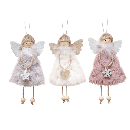 3Pcs Christmas Tree Angel Ornaments