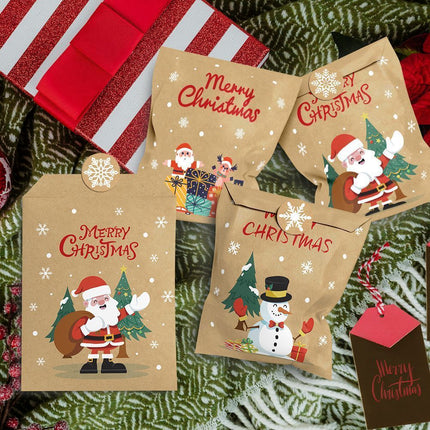 Christmas Mini Paper Bags S716, 24 Pieces